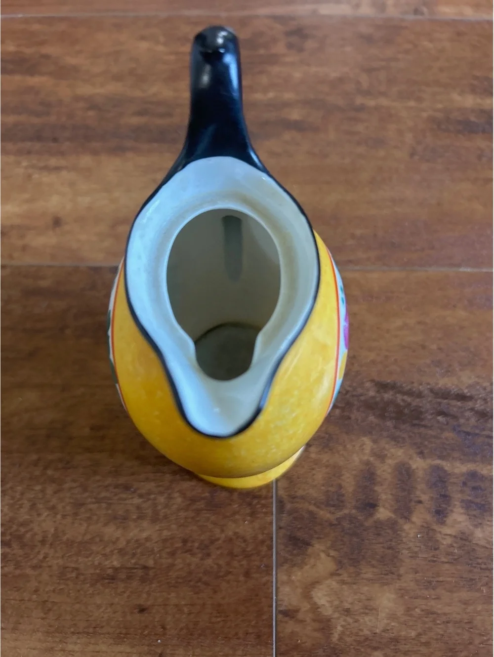 Vintage Phoenix China Handpainted Yellow Floral Ceramic Creamer Pitcher